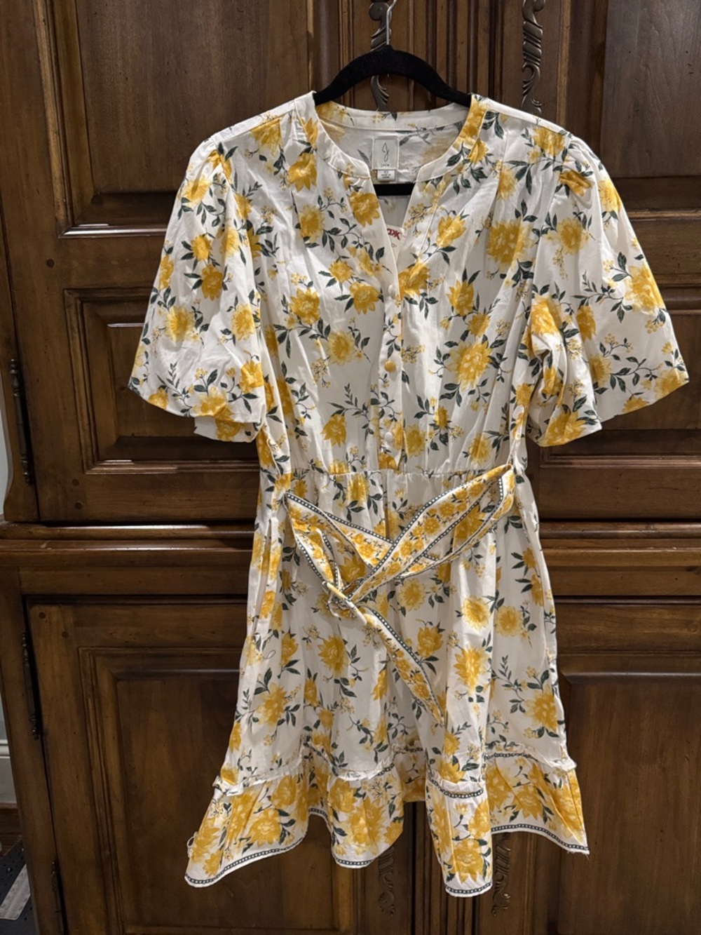 Joie Dress with Yellow Floral Print - NWT - Size 10